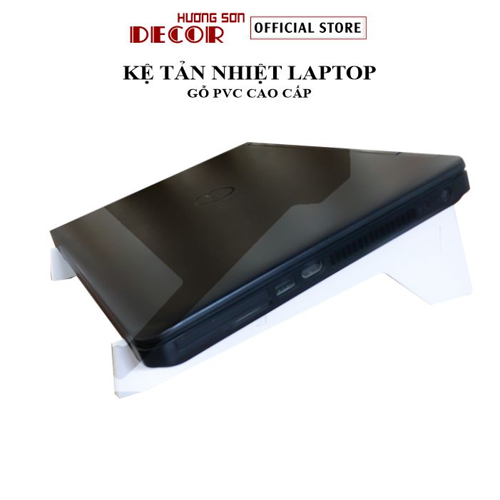 Giá đỡ laptop tản nhiệt gỗ PVC cao cấp có thể tháo rời tiện lợi KLT