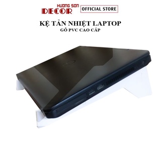 Giá đỡ laptop tản nhiệt gỗ PVC cao cấp có thể tháo rời tiện lợi KLT