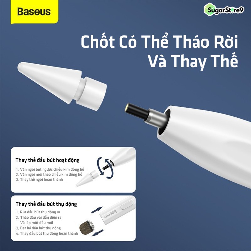 Bút Cảm Ứng Baseus Smooth Điện Dung Cảm Ứng Màn Hình Cho Ipad Pro Air Cho Apple iPad Pencil 2 - TopLink