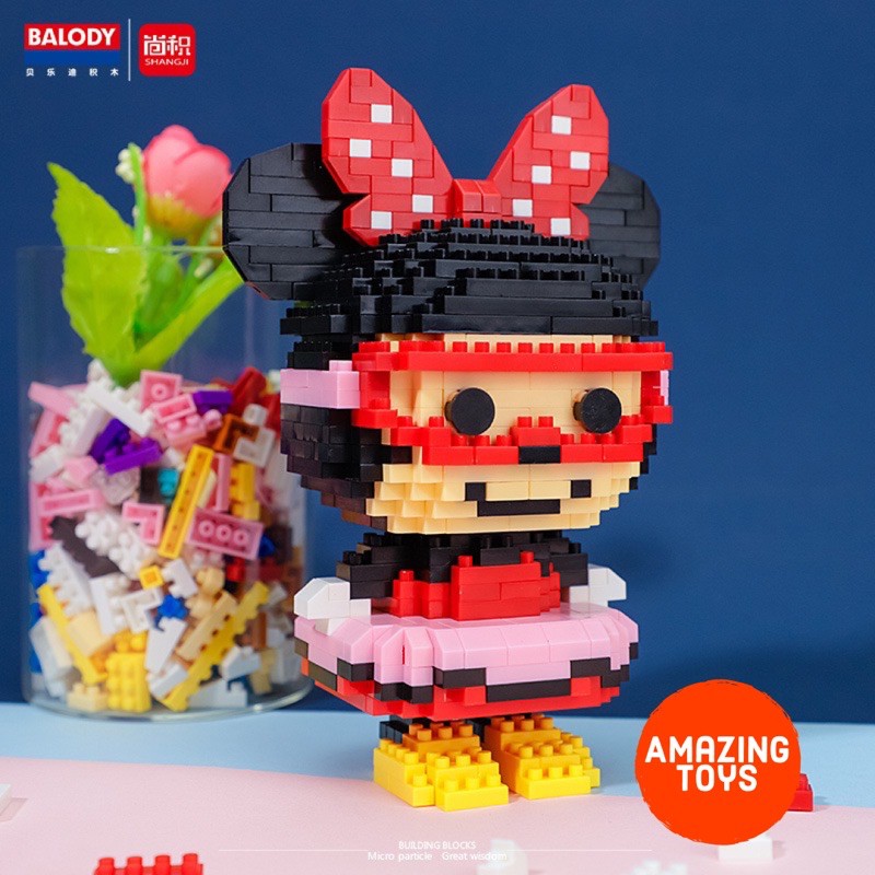 Bộ 12 mô hình lắp ráp Disney Pool Party 12cm
