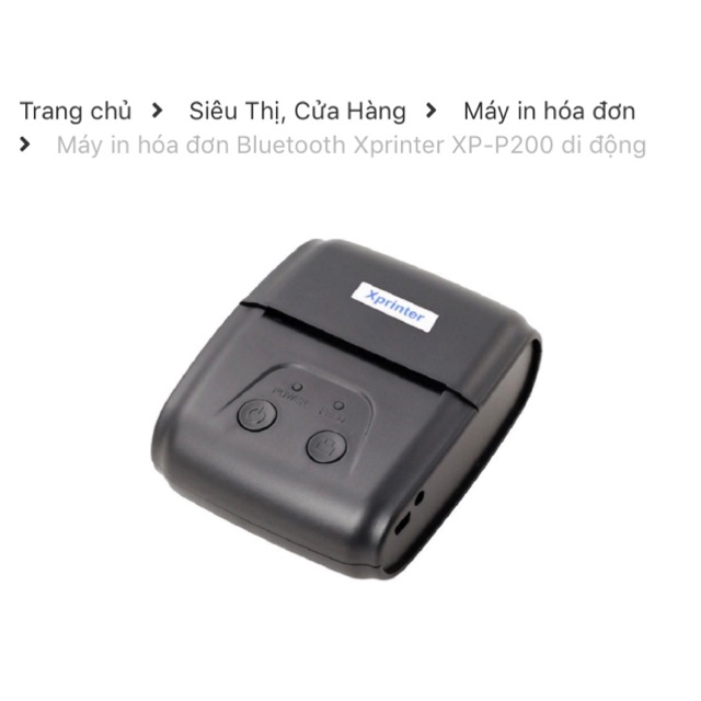 Máy in hoá đơn di động Bluetooth  Xprinter XP-P200