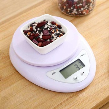 Cân Điện Tử Nhà Bếp Mini Electronic Kitchen Scale Cân Thực Phẩm 5Kg – 1G Kèm Pin, Cân thực phẩm cho bé Hàng xịn
