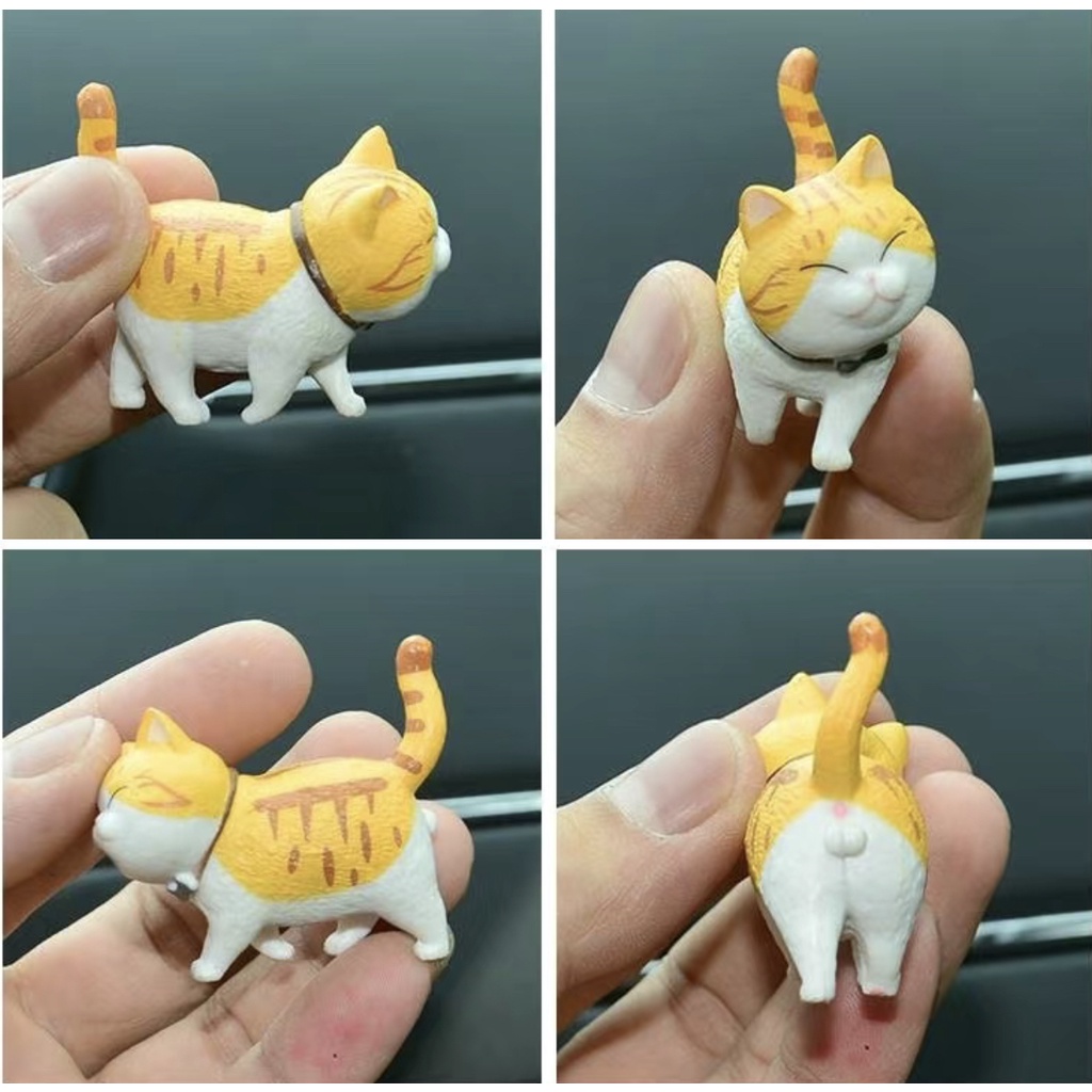 Bé mèo mô hình đáng yêu đi dạo | Tiểu cảnh mèo để bàn mini nhé