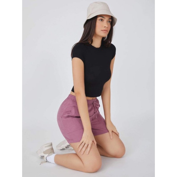Áo thun crop top trơn f21 chuẩn