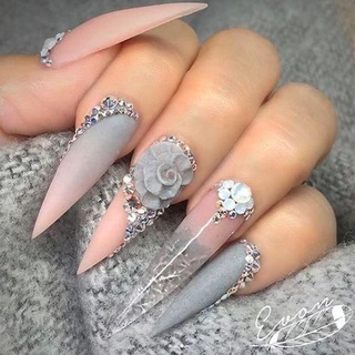 Móng nối típ phom dài chẩn nhọn,móng giả nail