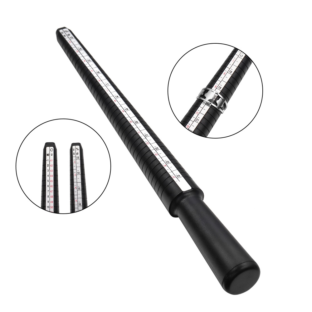 Thước đo kích thước nhẫn bằng nhựa chuyên nghiệp tiện lợi