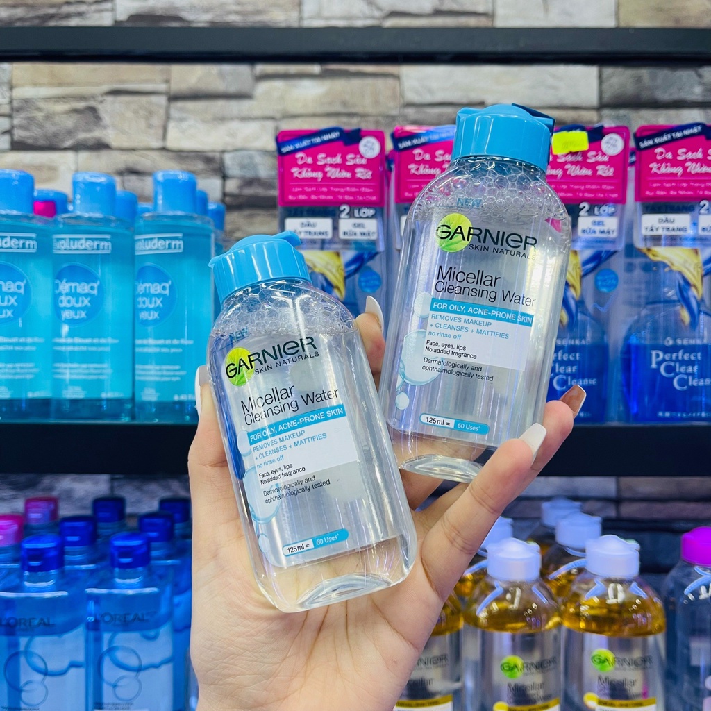 Nước Tẩy Trang Mini Cho Da Dầu Mụn GARNIER Micellar Cleansing Water - 125ml