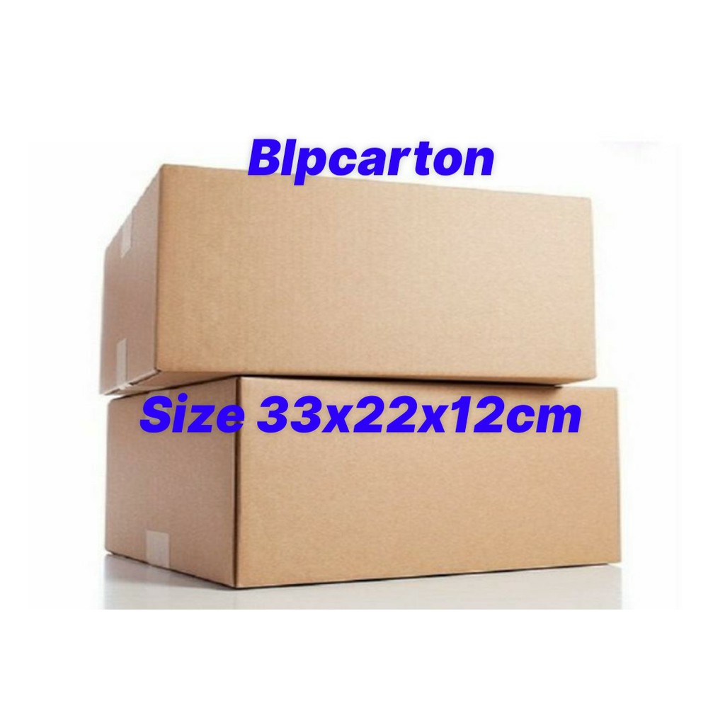 10 thùng hộp carton size 33x22x12cm