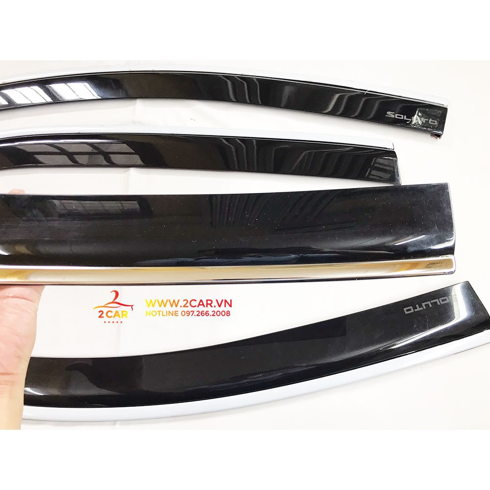 Vè Che Mưa Xe Kia Soluto 2019-2020 chỉ inox cao cấp