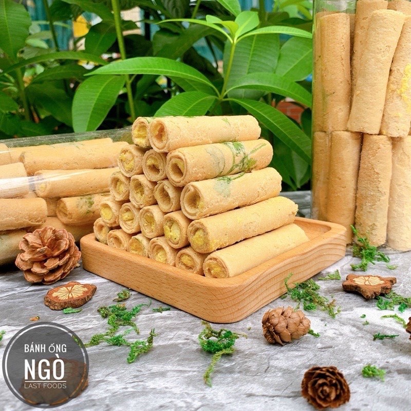 Bánh ống ngò - Sô cô La - nhân kem đậu phộng 450gr