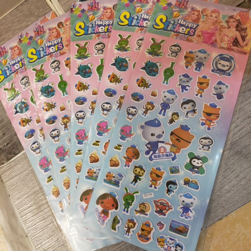 Sticker dán Các nhân vật Hoạt Hình siêu cute (miếng dán không thấm nước)