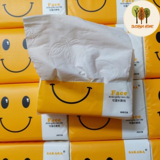 Thùng Giấy Ăn Gấu Trúc 𝓢𝓱𝓸𝓹 𝓣𝓲𝓮̣̂𝓷 𝓘́𝓬𝓱  Giấy Ăn SAKARA 30 Gói Làm Từ Bột Trúc Nguyên Sinh ( Giá Sock )