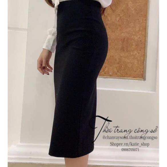 Chân Váy Bút Chì ,Chân Váy Công Sở Xẻ Sau Chất Thun Umi Co Giãn Dài 68cm. | BigBuy360 - bigbuy360.vn