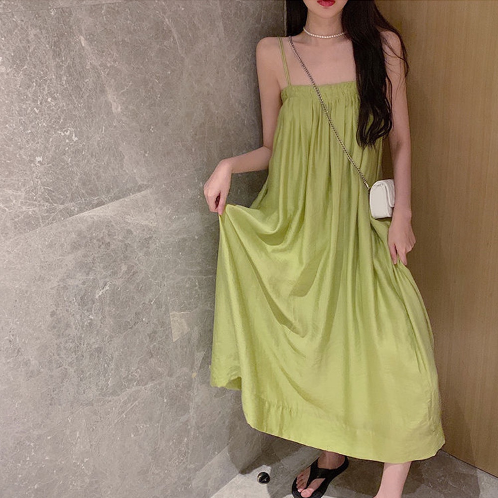 Đầm  dây dáng dài thời trang đi biển xinh xắn dành cho nữ