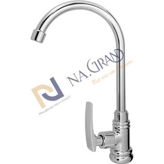 Vòi rửa chén lạnh đồng thau mạ bóng Crome và Niken cao cấp N-5008, vòi rửa bát lạnh,vòi chén lạnh,vòi bát lạnh