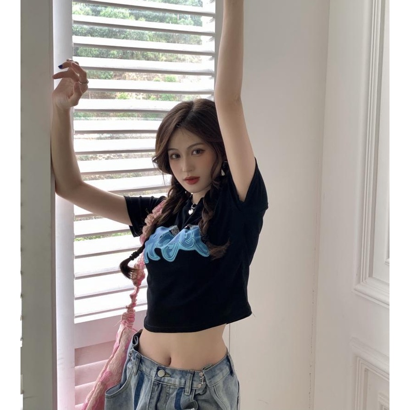 Áo Thun Tay Ngắn Màu Sắc Thời Trang Dành Cho Nữ