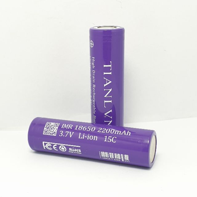 CELL PIN TIANL VN - IMR 18650 - 2200mah XẢ 15C(30A)