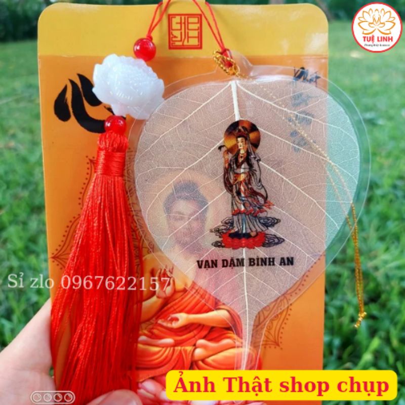 Lá Bồ Đề Size To treo xe Vạn Dặm Bình An