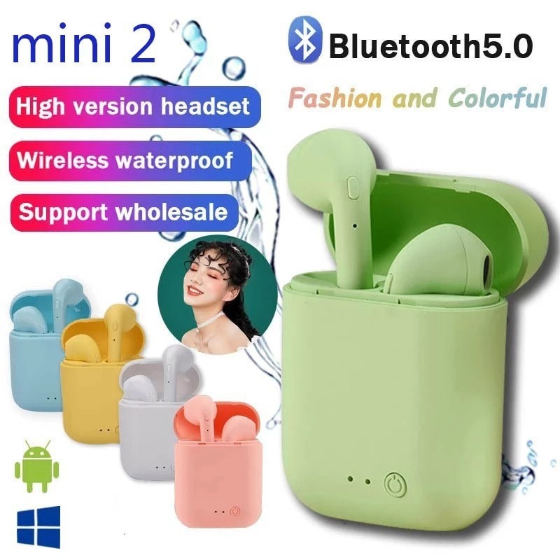 Tai Nghe I12 Tws Macaron Tai Nghe Bluetooth Không Dây Inpods I12 Tai Nghe Nhét Tai Bluetooth 5.0 Cảm Ứng Có Vùng Hộp