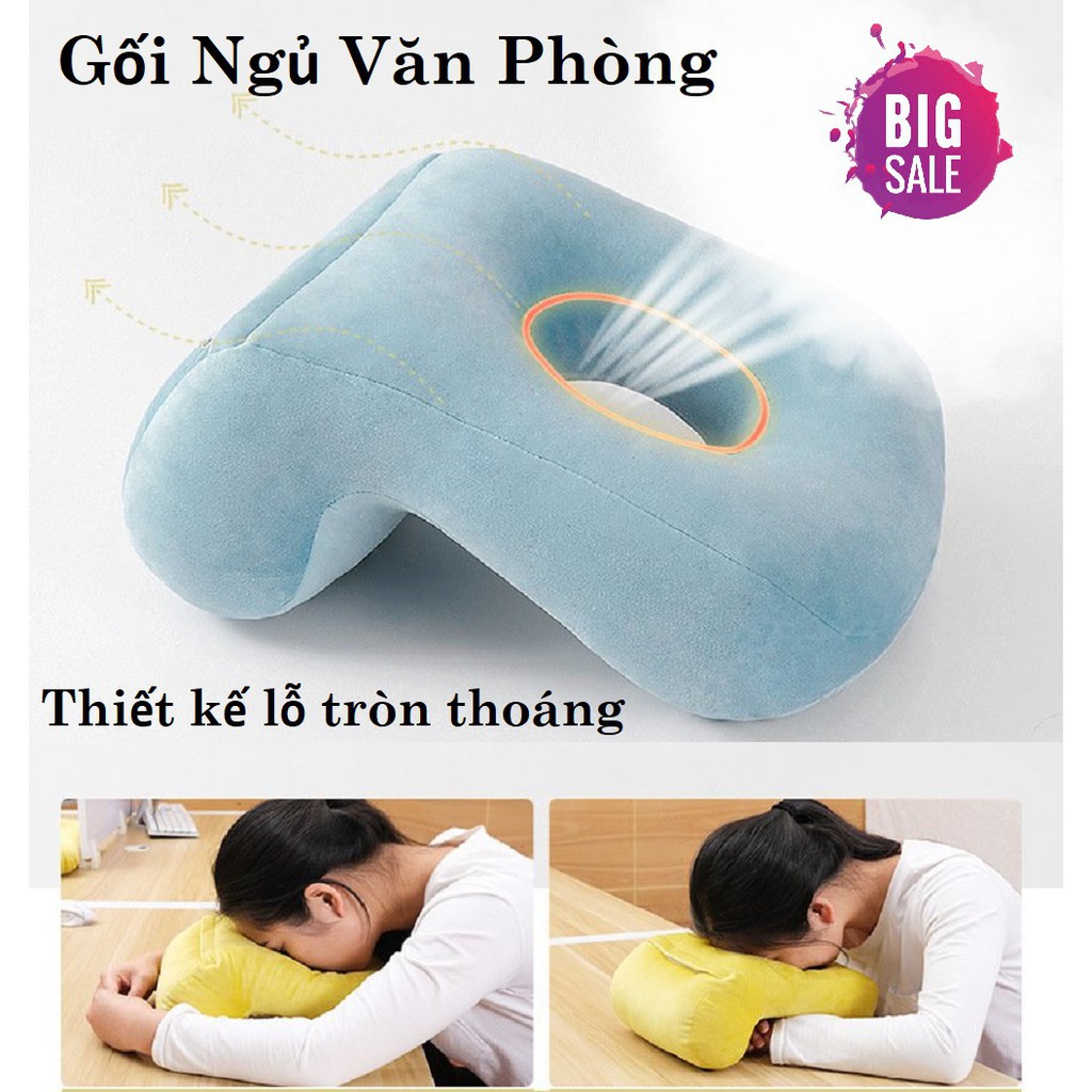 Gối ngủ cho văn phòng với nhiều tư thế ngủ