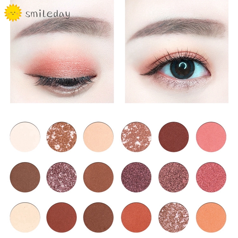 Bảng Phấn Mắt 18 Màu Lì / Nhũ Ngọc Trai Thời Trang Dành Cho Nữ
