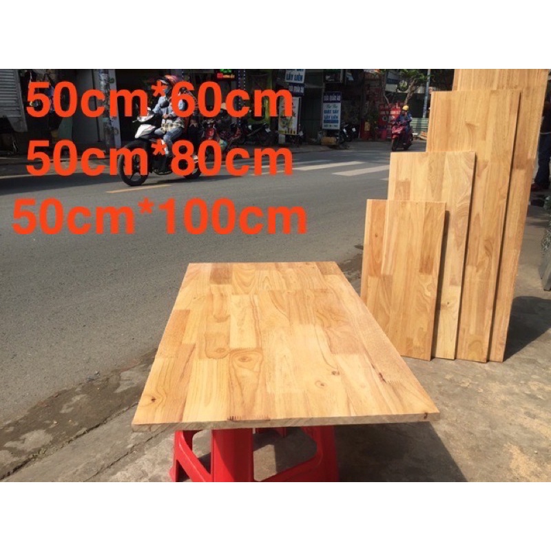 Gỗ làm mặt bàn, gỗ làm tủ [100%gỗ KHÔNG THẤM NƯỚC ] gỗ cao su 12mm 5️⃣0️⃣✖️1️⃣2️⃣0️⃣