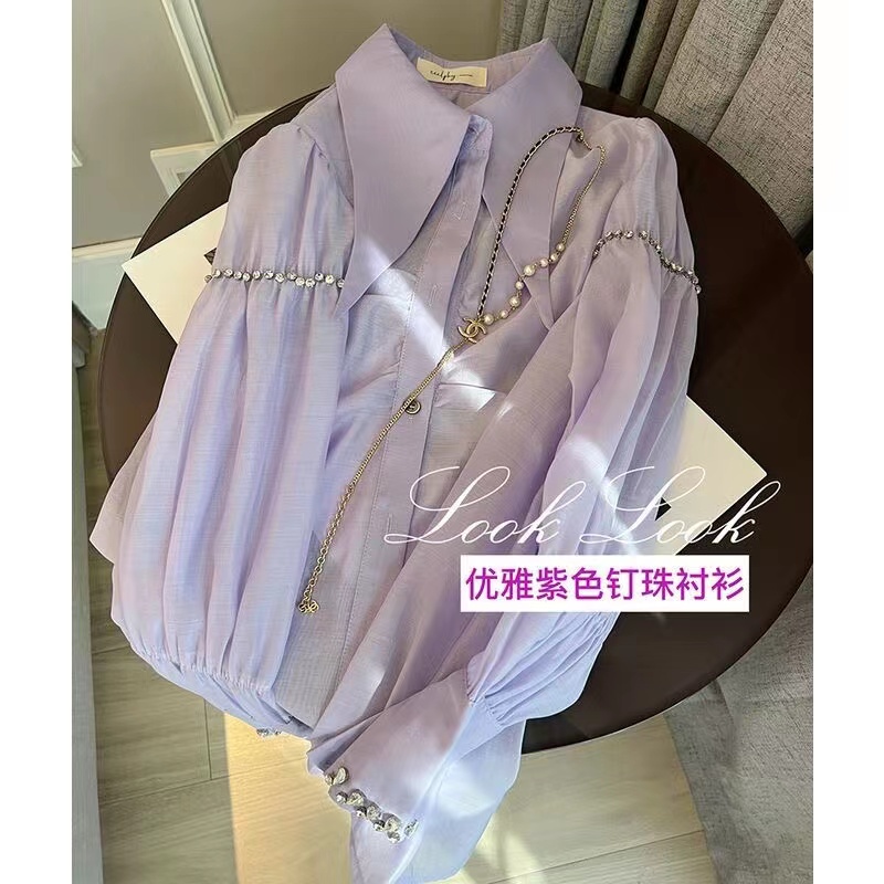 Áo Sơ Mi Nữ Tay Dài Dáng Rộng Phong Cách Hàn Quốc Thời Trang