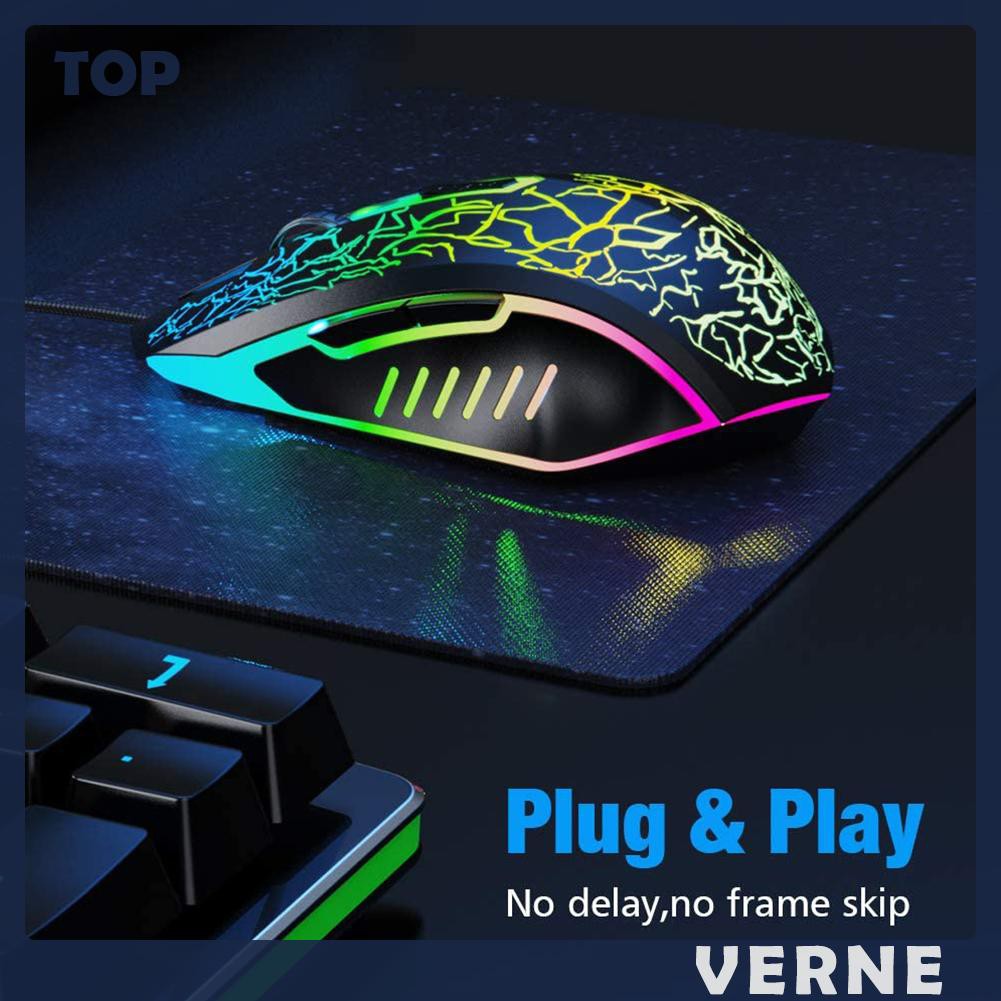 Chuột Gaming Verne 2400 Dpi Có Đèn Led Nền