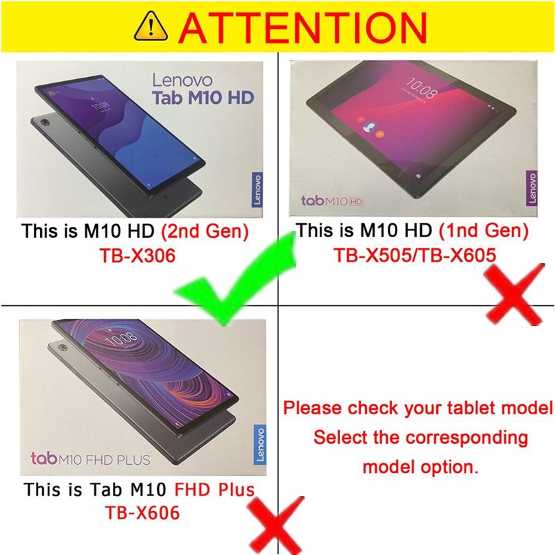 Bao da máy tính bảng có bàn phím không dây dành cho Lenovo Tab M10 Hd 2nd TB-X306F / TB-X306X 10.1 "