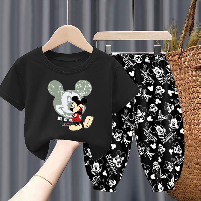 Set áo thun tay ngắn và quần dài chống muỗi cho bé