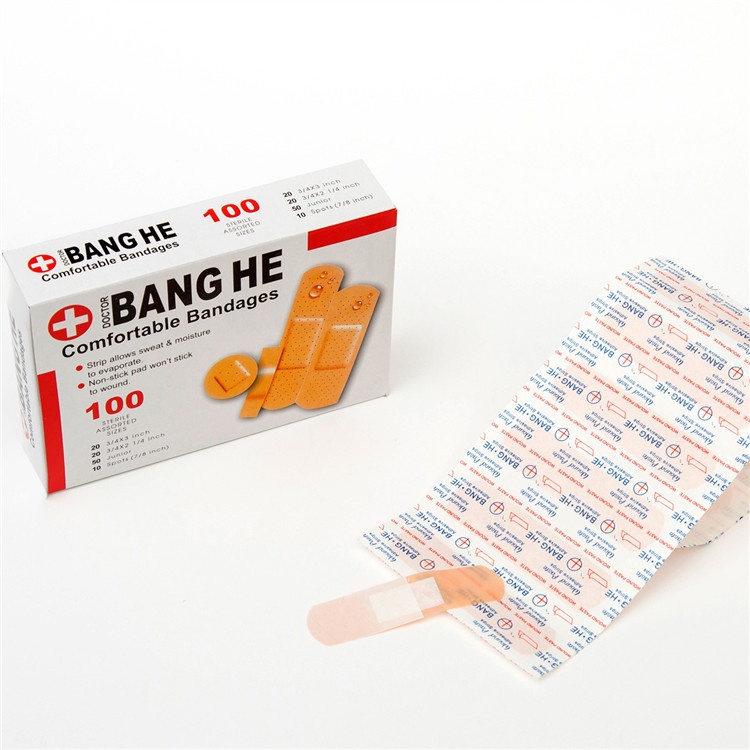 Băng gâu y tế dán vết thương hộp 100 chiếc, urgo đầy đủ kích thước tiện lợi giá rẻ