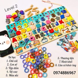 Đồ chơi gỗ - Bộ logic kết hợp cho bé thông minh