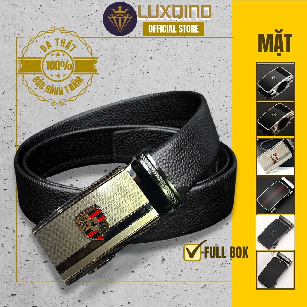 Thắt Lưng Nam Da Bò Cao Cấp LUXQIND 💥full Túi Hộp làm quà tặng bảo hành 12 tháng💥 - LUX15