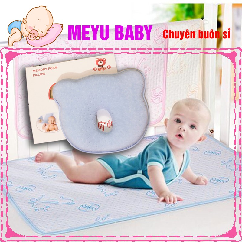 Gối chống méo đầu Baby bear cho bé