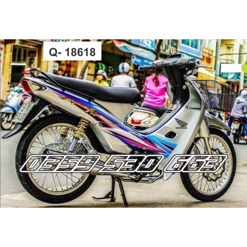Tem rời Supra Fit cho Wave bạc