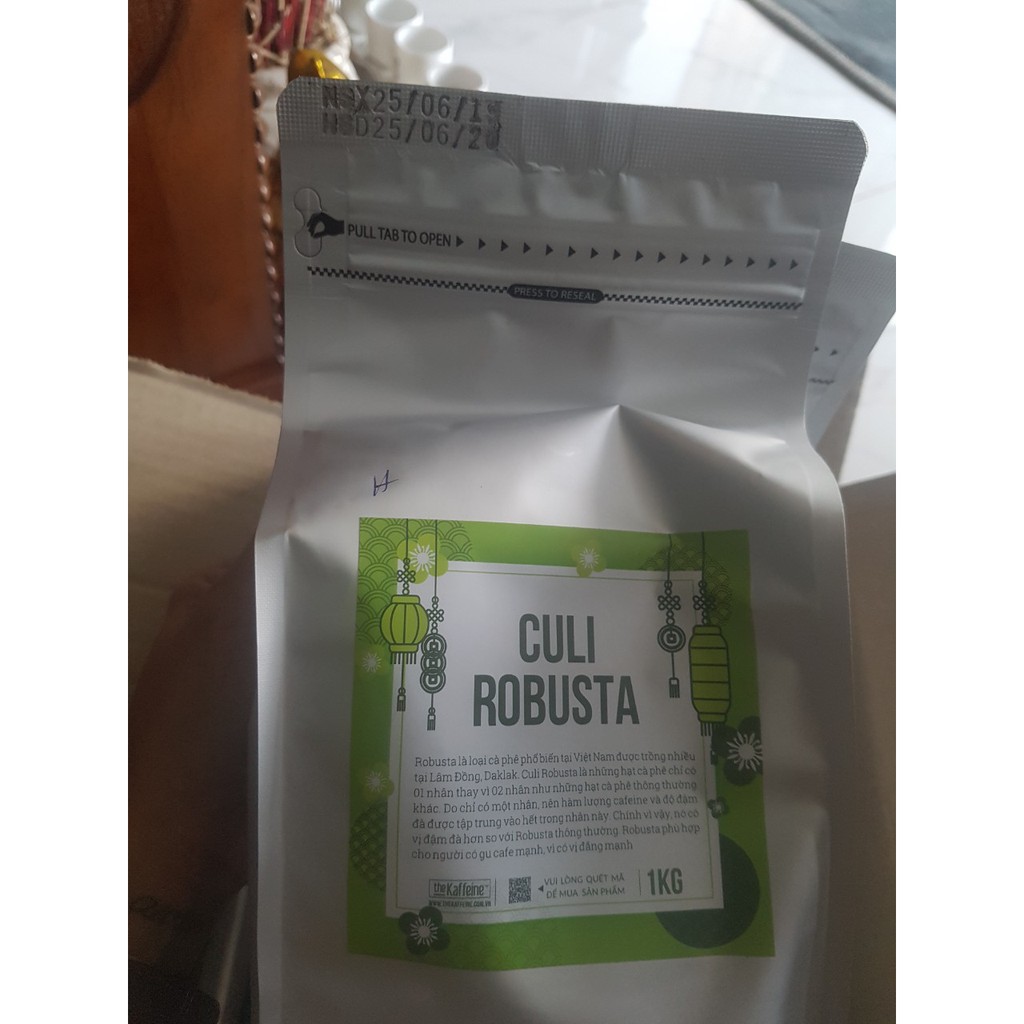 Cà phê Culi Robusta thượng hạng 5KG - The Kaffeine Coffee - Cà phê sỉ dành cho quán - Chuyên bỏ sỉ giá tốt