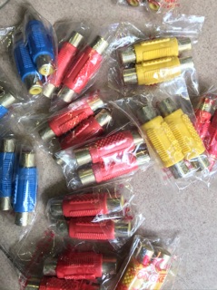 Jack (rắc)nối AV -hoa sen -RCA(2 chiếc)