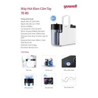 MÁY HÚT DỊCH, ĐÀM  YUWELL 7E-B5