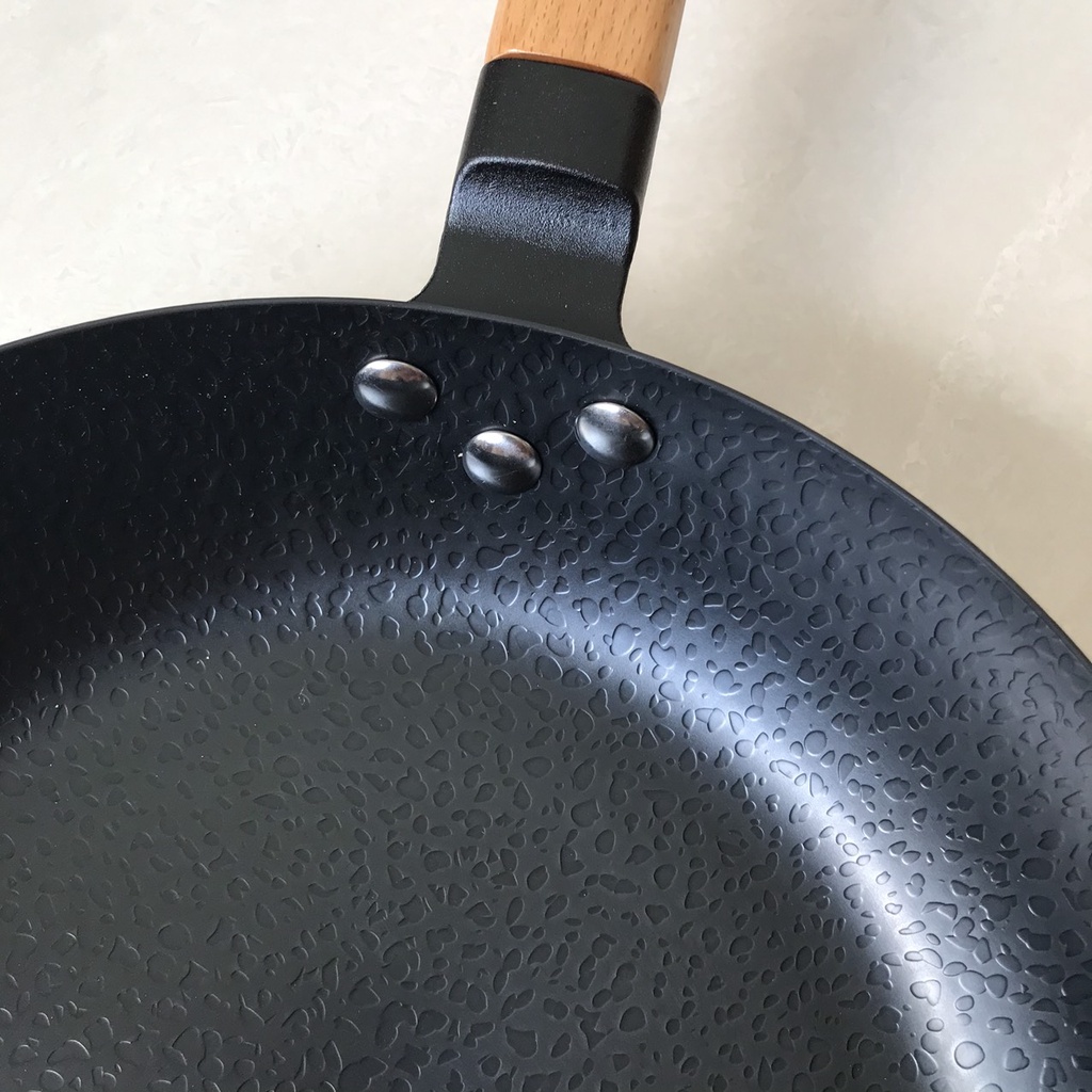 Chảo Thép Chống Dính Công Nghệ Đức, Chảo Chiên Xào Nhúng Nito Siêu Bền, Chảo 26, 32cm, Chảo Đáy Bằng, Nhập Khẩu