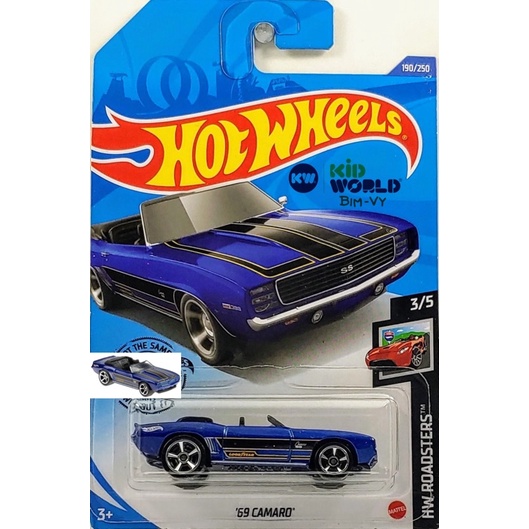 Xe mô hình Hot Wheels basic '69 Camaro GHC74.