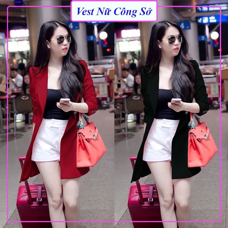 Áo Blazer Nữ ❤️𝑭𝑹𝑬𝑬𝑺𝑯𝑰𝑷❤️ Áo Khoác Blazer Nguyên Set 3 Món Quần Đùi Ngọc Trinh Hot 2020 Có Ảnh Thật | BigBuy360 - bigbuy360.vn