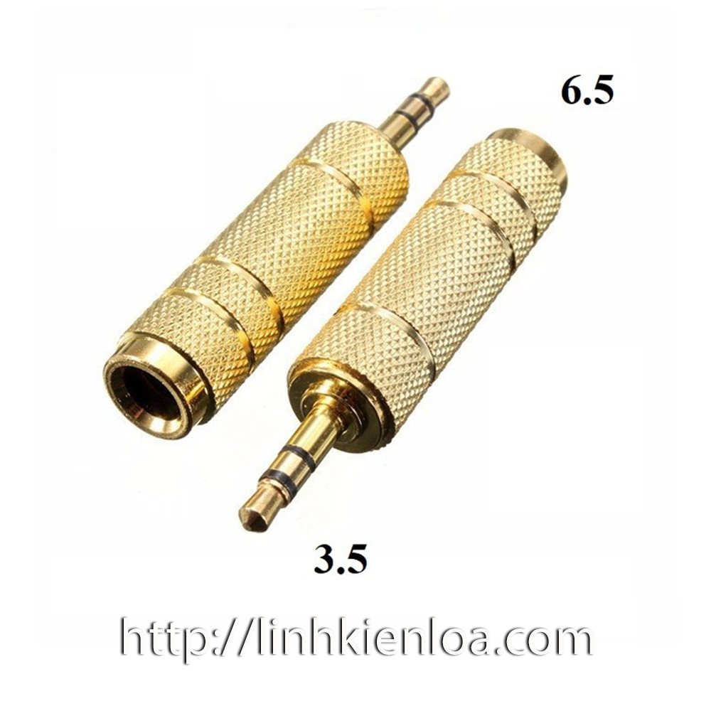 Jack cắm chuyển đổi âm thanh Jack cắm 3.5mm sang 6.35mm Stereo
