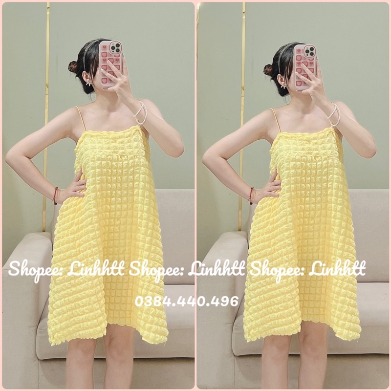 VÁY 2 DÂY XỐP BABYDOLL ULZZANG