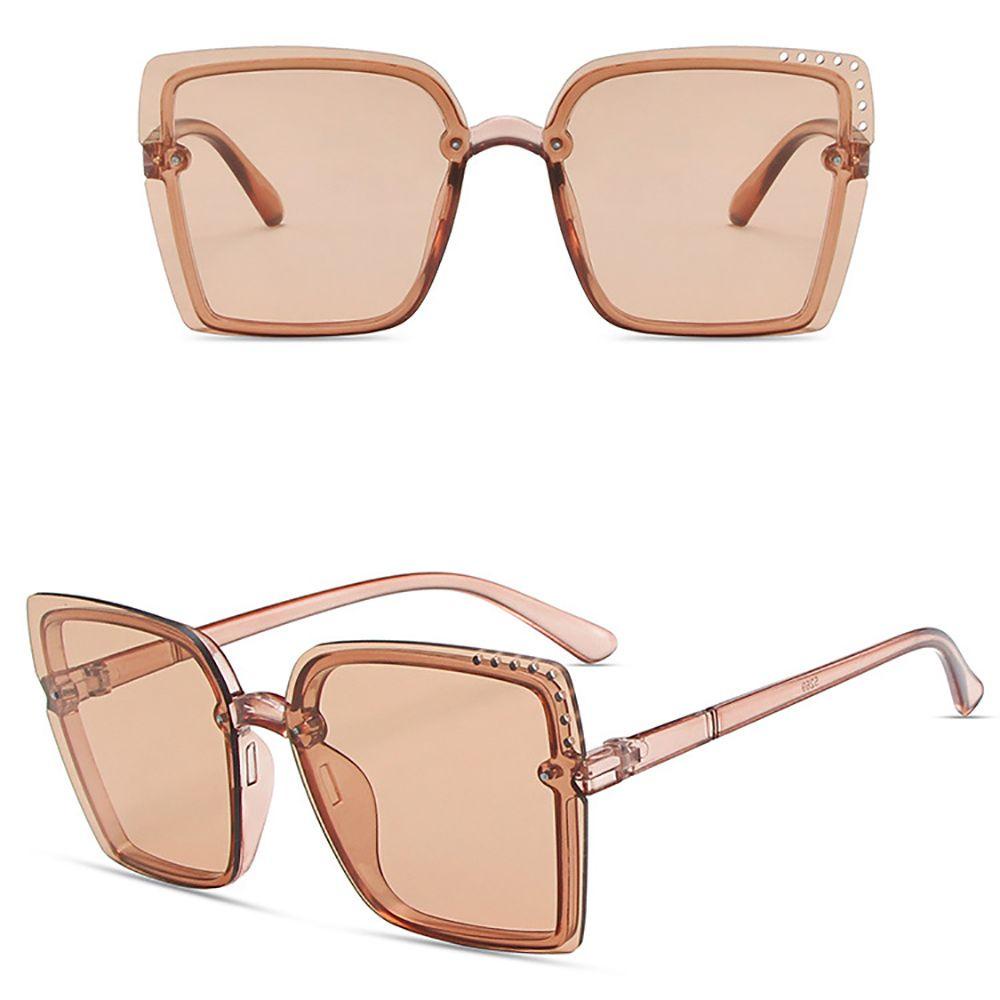 Kính Mát Vuông WMES15H Không Gọng Chống Bức Xạ Phong Cách Hàn Quốc Cổ Điển Thời Trang Cho Nam Và Nữ