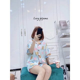 M1-3: Bộ lụa mẹ con 3 chất Mango cực mát - ĐỒ ĐÔI CHO MẸ VÀ BÉ - BLMC3