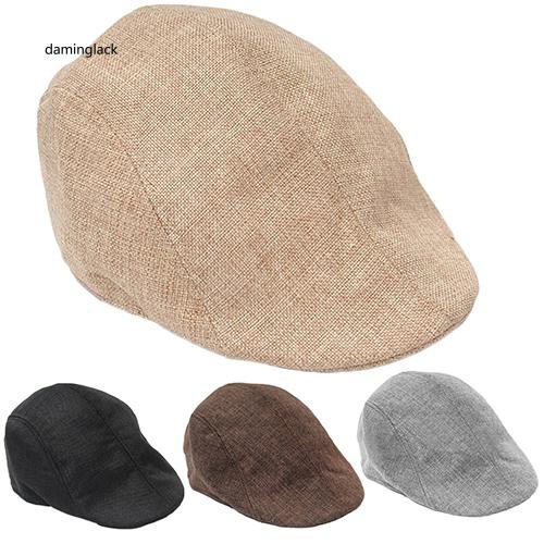 Mũ beret thiết kế màu trơn thời trang cho nam nữ