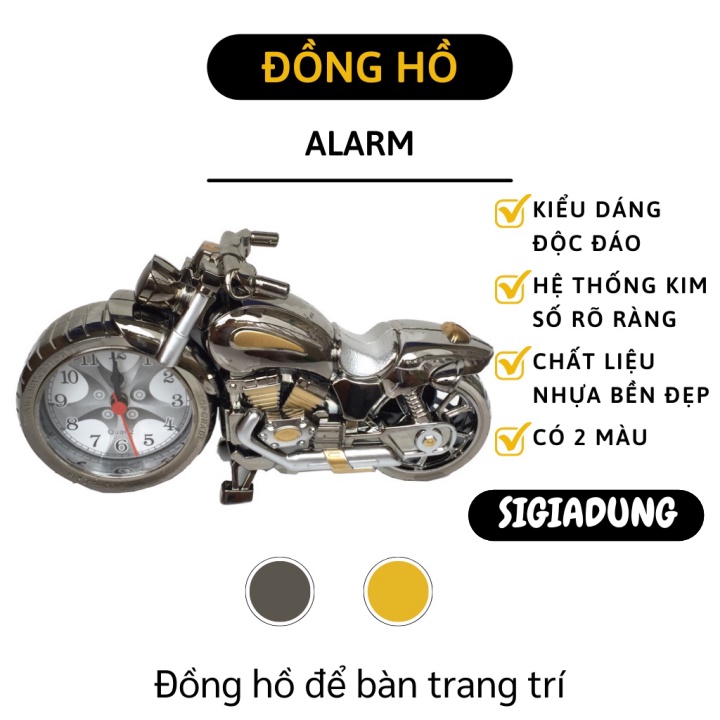 Đồng hồ để bàn hình xe phân khối lớn ALarm - kiểu dáng độc lạ tiện lợi cho việc xem giờ 2565