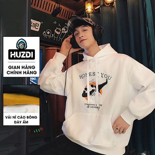Áo Hoodie Nam Đẹp Phong Cách Hàn Quốc - Áo Khoác Nỉ Hoodie Nam Form Rộng Unisex - HUZDI mã HOD049