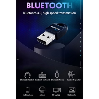 USB Dongle Bluetooth ROCKETEK CSR 4.0 A2DP cho máy tính/đèn/Ps4
