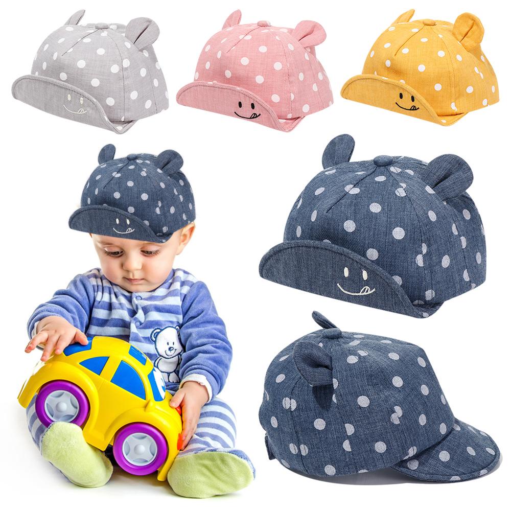 BSUNS Mũ Lưỡi Trai Họa Tiết Chấm Bi Dễ Thương Cho Bé Sơ Sinh